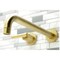 Kingston Brass KS8057CML Wall Mount Tub Faucet, Brushed Brass KS8057CML - alternate 4